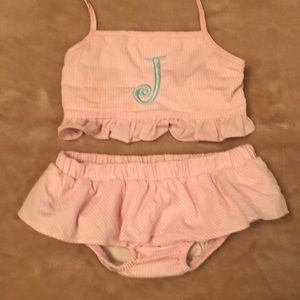 💕KIDS BATHING SUIT WITH MONOGRAMMED “J”💕